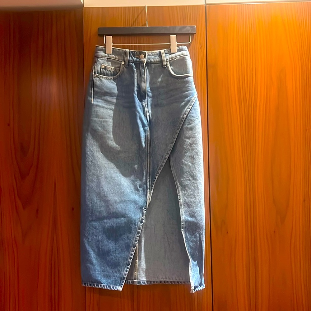 Size 34 - XS asymmetric jean skirt from IRO Paris.